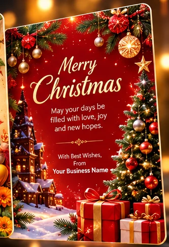 Sample Christmas greeting